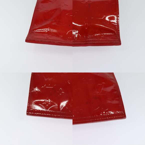 LOUIS VUITTON Monogram Vernis Stanton Tote Bag Red M91078 - Picture 10 of 12